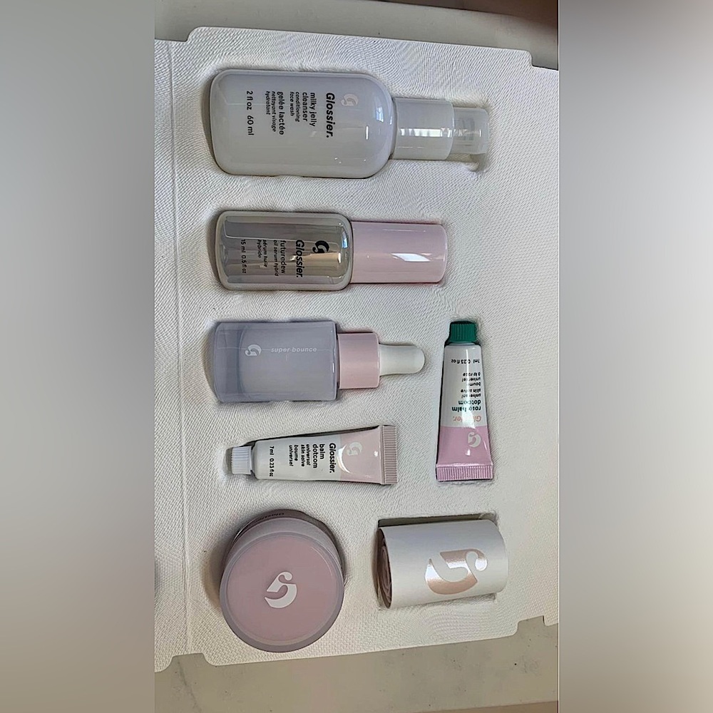 Glossier skincare set
